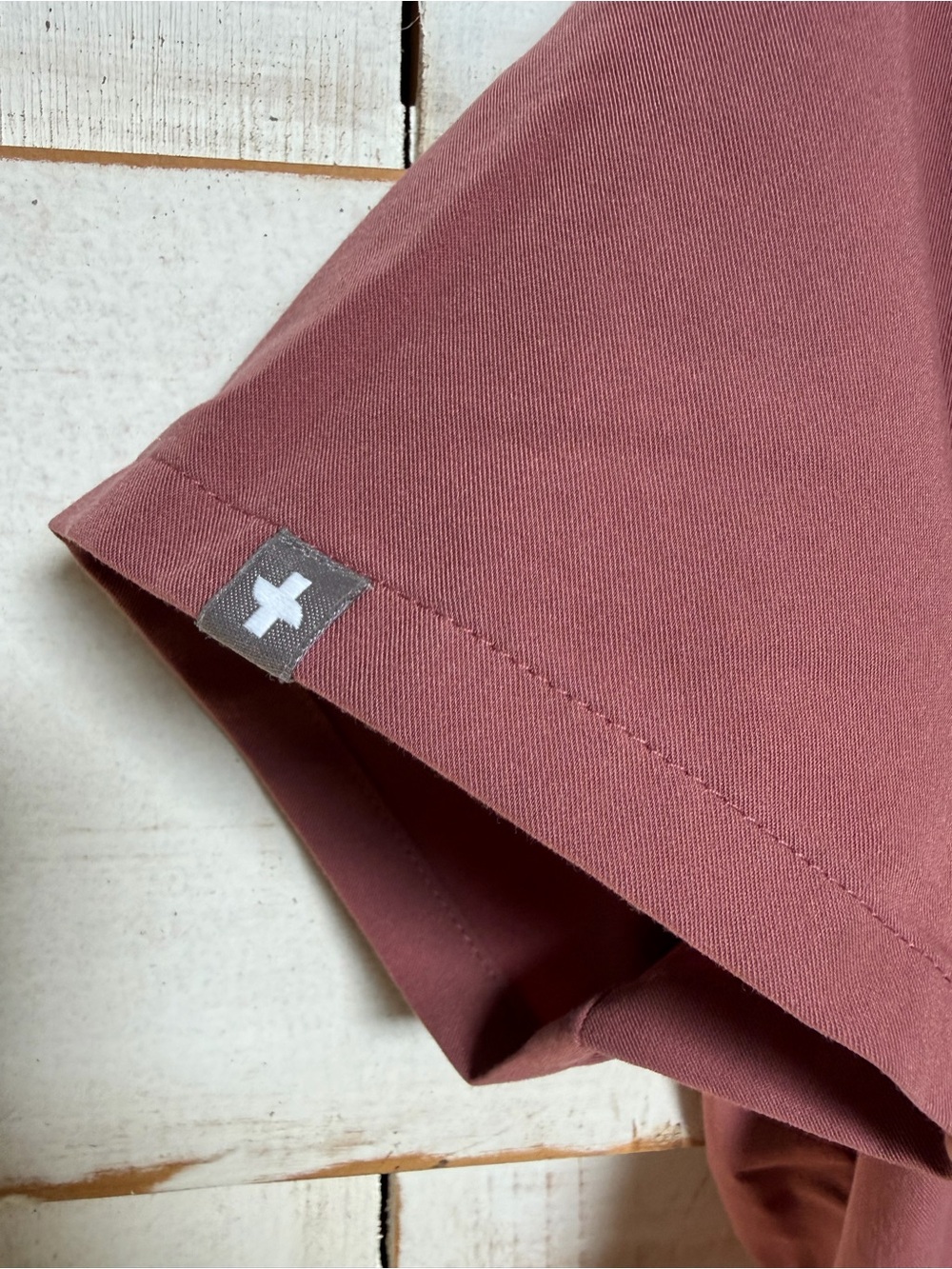Women's Relaxed Drawstring Scrub Pants and Top Dusty Rose - Picture 4 of 11